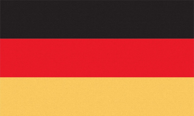 Flagge von Deutschland mit Welleneffekt aufgrund des Windes