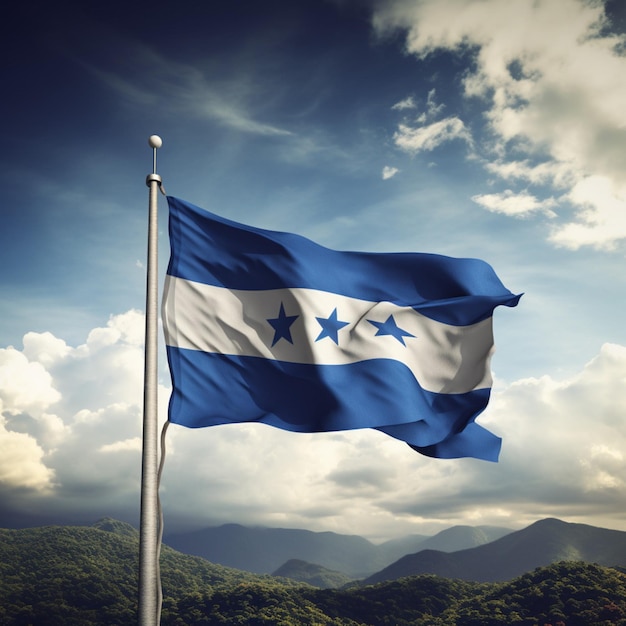 Flagge von Honduras in hoher Qualität in 4K Ultra