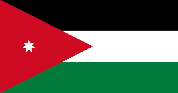 Foto flagge von jordanien