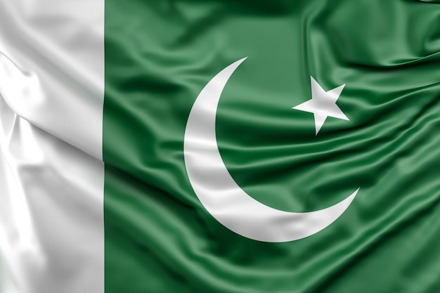 Foto flagge von pakistan