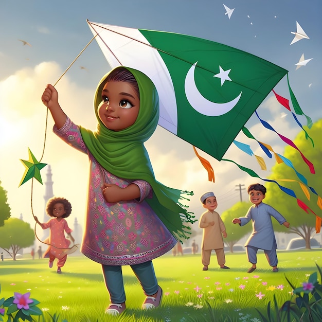 Foto flagge von pakistan