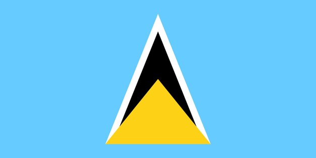 Flagge von Saint Lucia Flagge der Nation