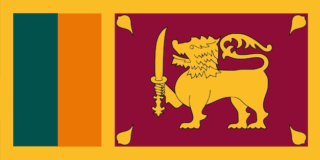 Foto flagge von sri lanka