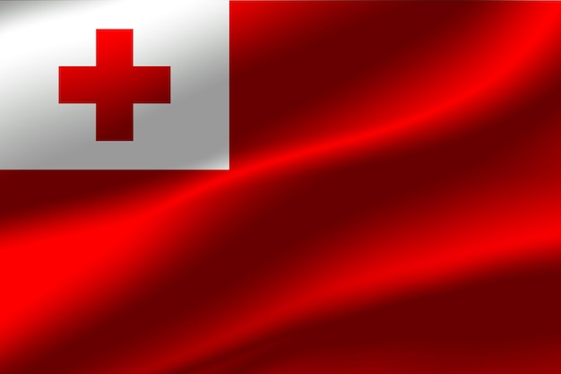 Flagge von Tonga als Hintergrund