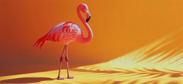 Foto el flamenco rosado salpicando en el agua