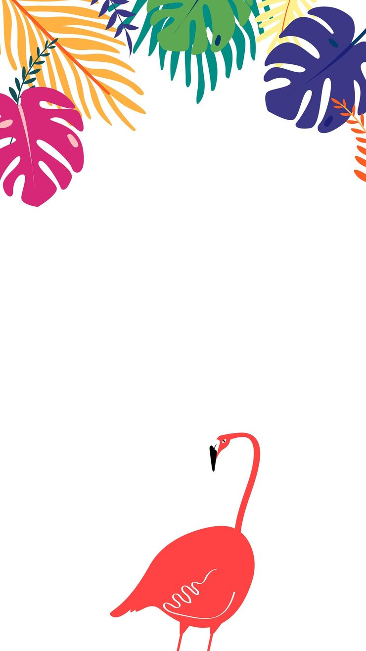 Foto flamingo botânico png borda clip art elemento gráfico tropical em fundo transparente