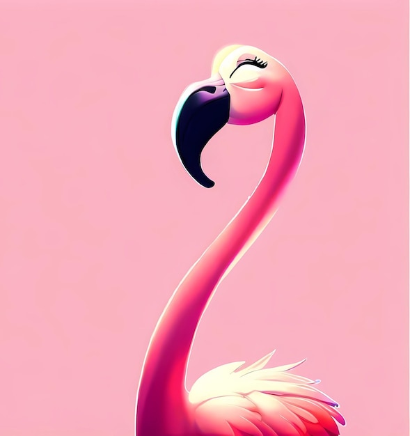 Flamingo Fantasia generado por ai