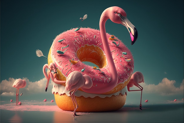 Flamingo flammende generative KI
