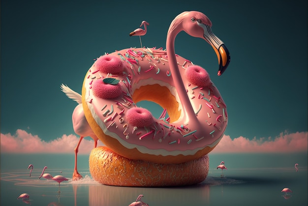 Flamingo flammende generative KI