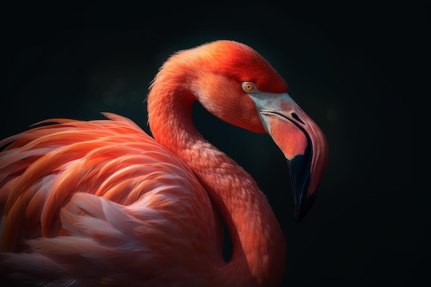 Flamingo na luz solar quente Gerar Ai