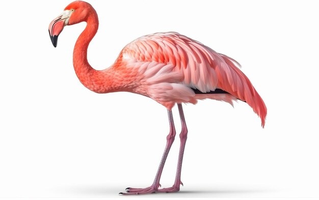 Flamingo rosado aislado