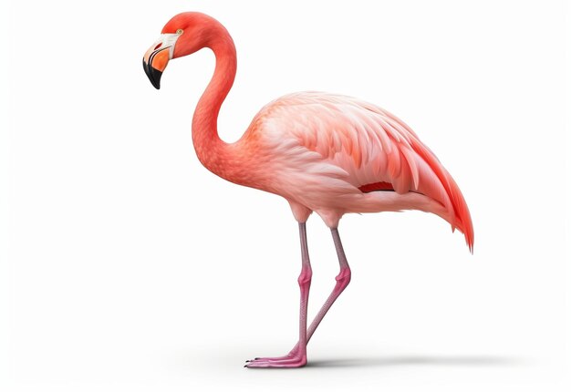 Flamingo rosado aislado