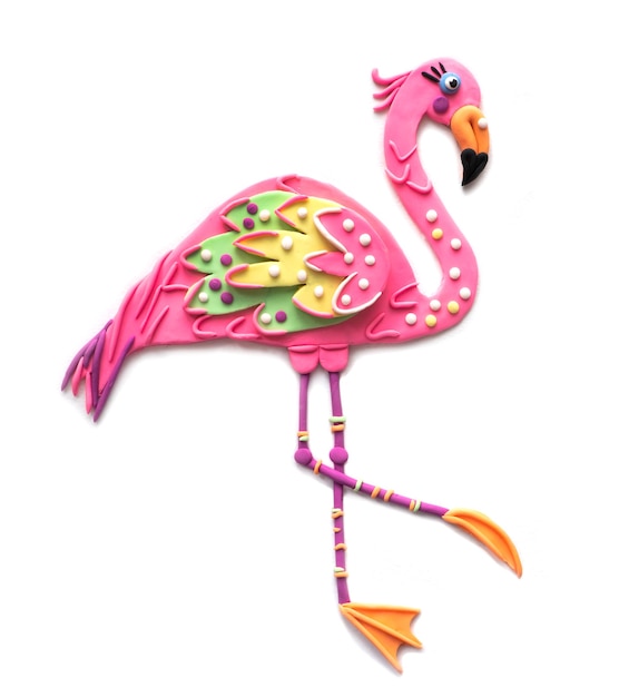 Flamingo töten Plastilin Foto