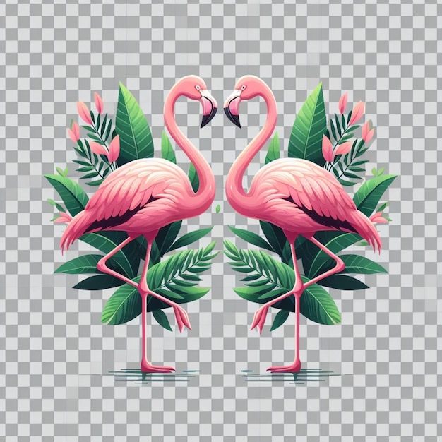 Flamingos cor-de-rosa vetores