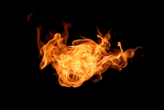 Flammenhitzefeuerzusammenfassungs-Hintergrundschwarzhintergrund