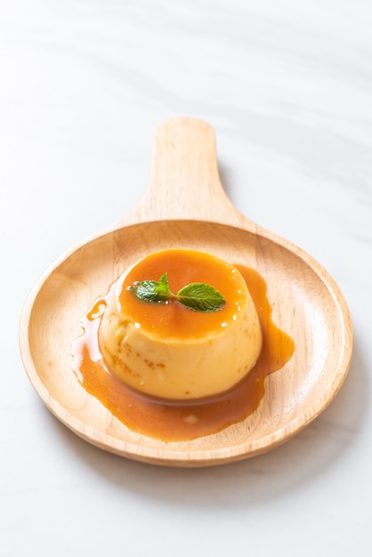 flan casero de caramelo