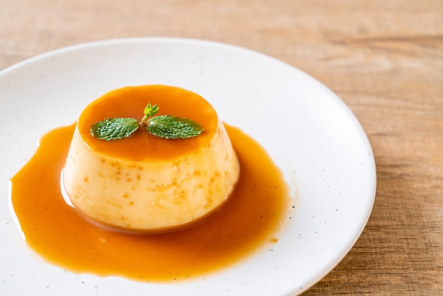 flan casero de caramelo