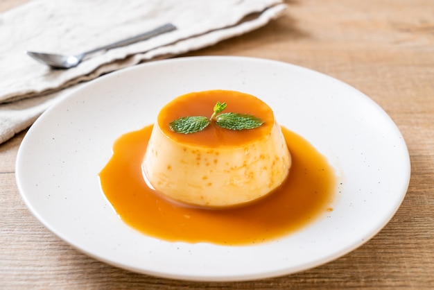 flan casero de caramelo