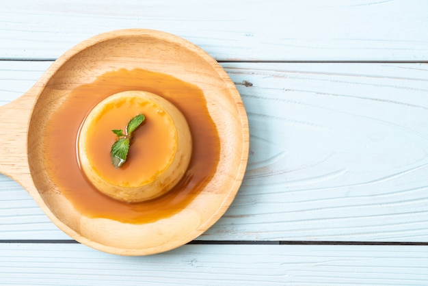 flan casero de caramelo