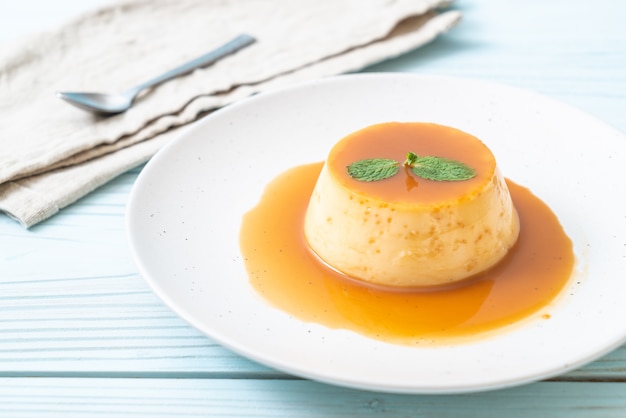 flan casero de caramelo