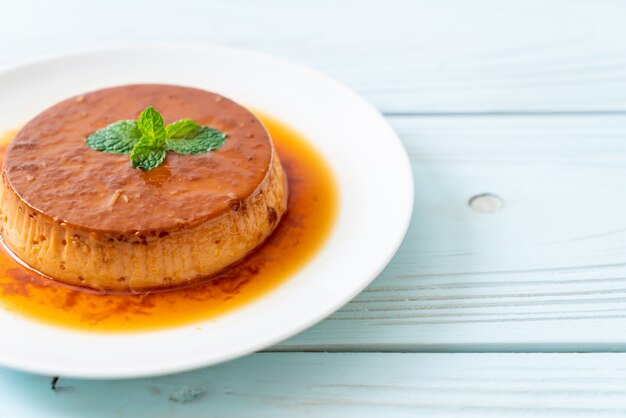 flan casero de caramelo