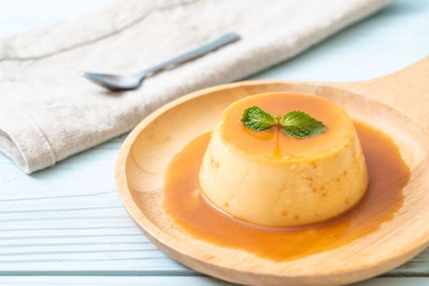 flan casero de caramelo