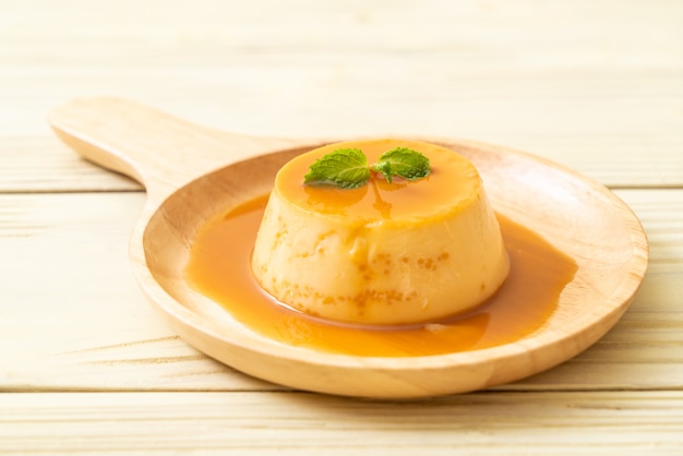 flan casero de caramelo