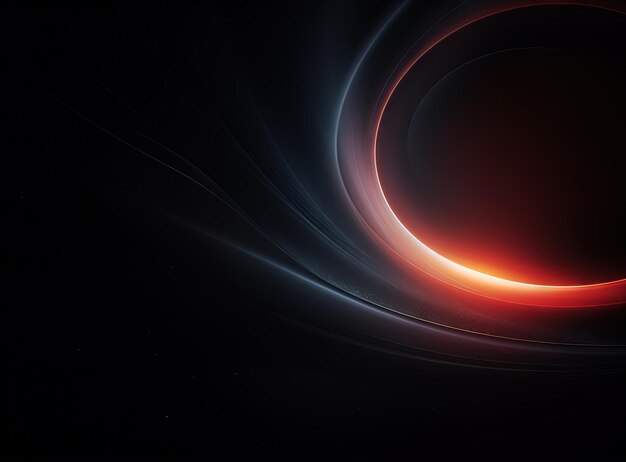 Flare de luz no espaço escuro Fundo abstrato com efeito de brilho de lente brilhante