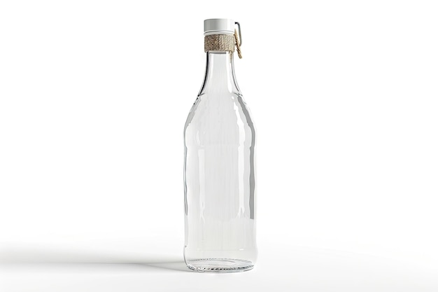Flasche auf einer weißen Flasche