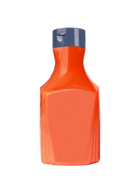 Foto flasche ketchup isoliert