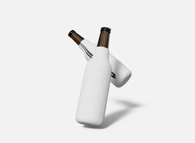 Flasche Koozies Mockup