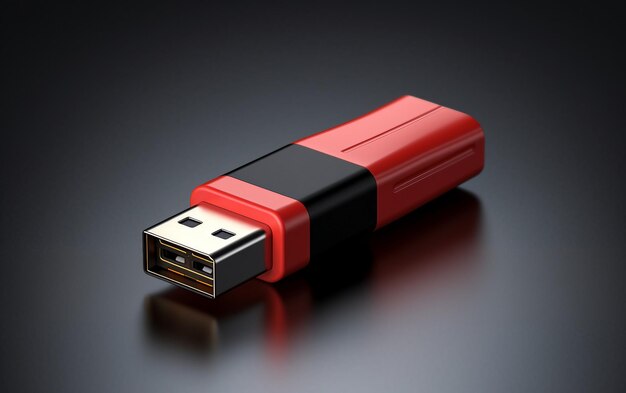 Foto flash drive usb isolado em fundo transparente