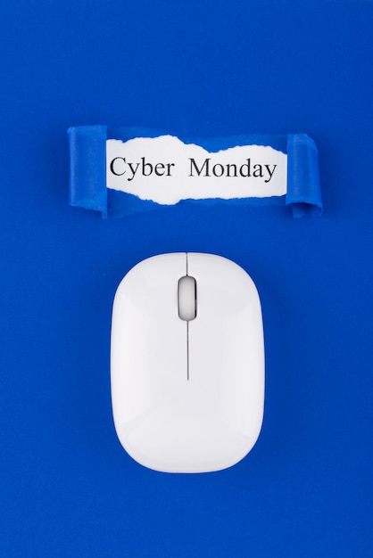 Flat Lay Cyber Monday Komposition