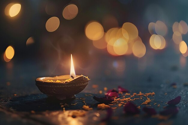 Flat Lay Diwali Festival de las luces Tradición de calidad HD