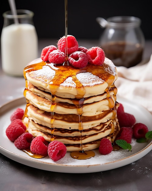 Flauschige Beeren-Joghurt-Pancakes