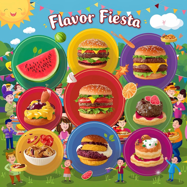 Flavor Fiesta Glorious Circles (Círculos Gloriosos da Festa)