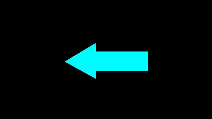 Foto una flecha a la izquierda limpia perfecta para indicar movimiento o acciónla flecha hacia la izquierda a menudo se utiliza en interfaces digitales para guiar a los usuarios