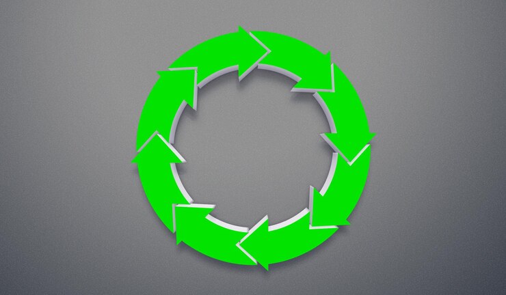 Foto flechas 3d de plantilla.