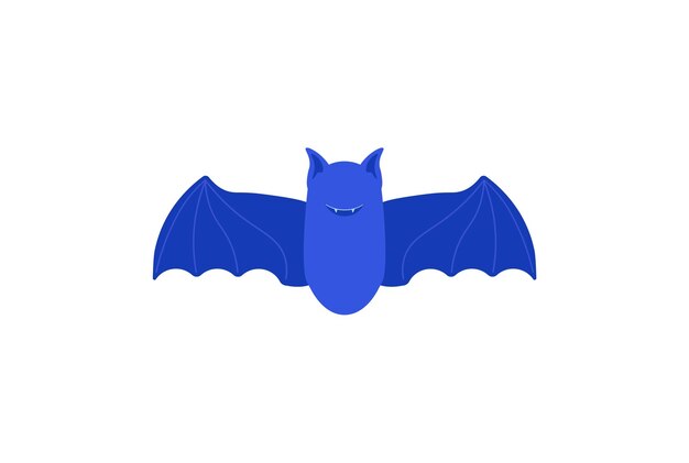 Fledermaus farbiges Symbol Halloween-Symbol-App und Web-Zeichenkunst