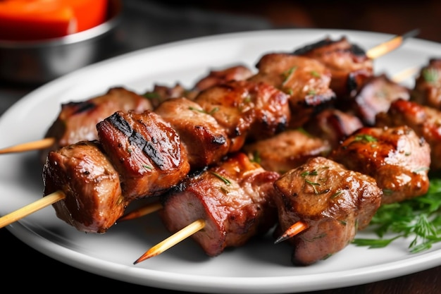 Fleisch auf einem Grill