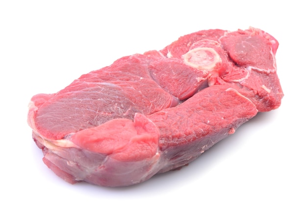 Fleisch Lamm auf einer weißen Oberfläche