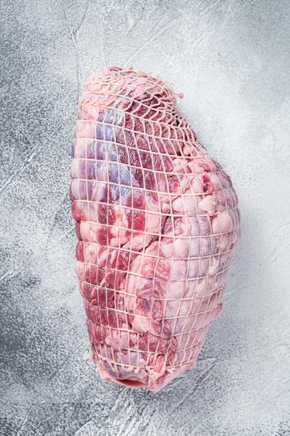 Foto fleisch ohne knochen lammfleisch auf metzgertisch