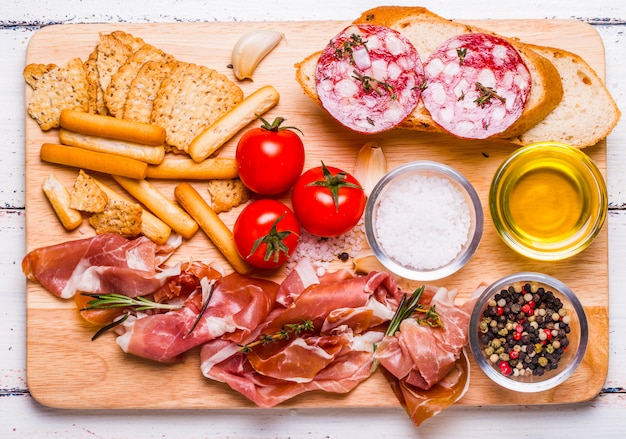 Fleischset für einen schnellen Snack