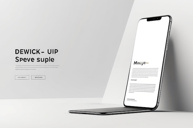 Flexible Device Mockup Showcase App oder UI-Design mit leerem Leerraum