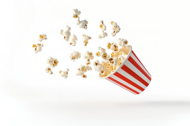 Fliegender Popcorn-Streifen-Eimer