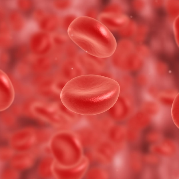 Fließende rote Blutkörperchen