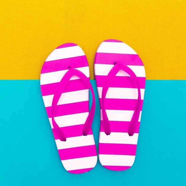 Flip flop beach style minimal