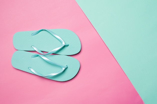 Flip Flop em papel colorido