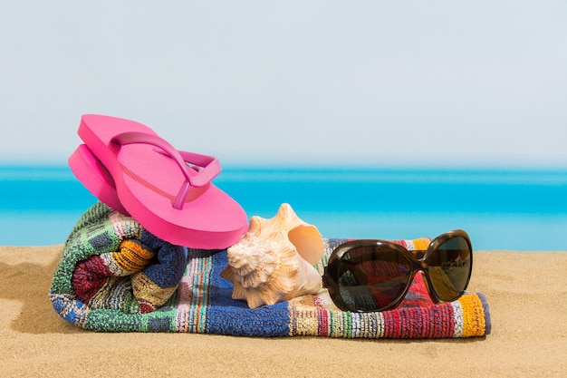 Flip-Flops am Strand