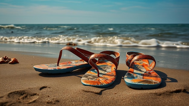 Flip-Flops am Strand